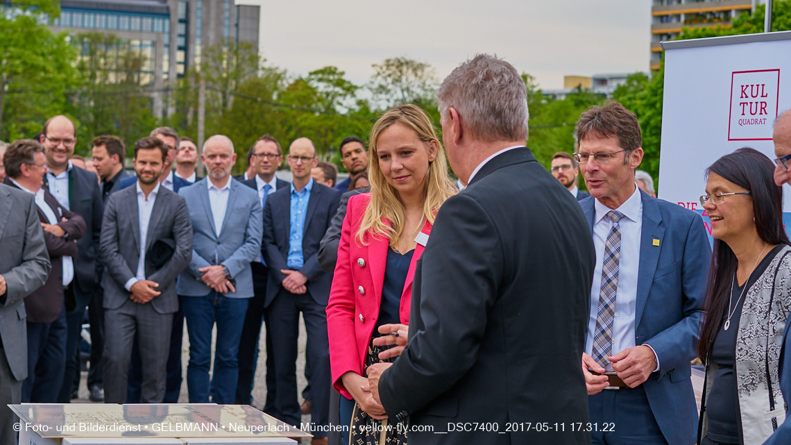 11. Mai 2017 - Grundsteinlegung für die LOGE und dem Kulturquadrat in Neuperlach